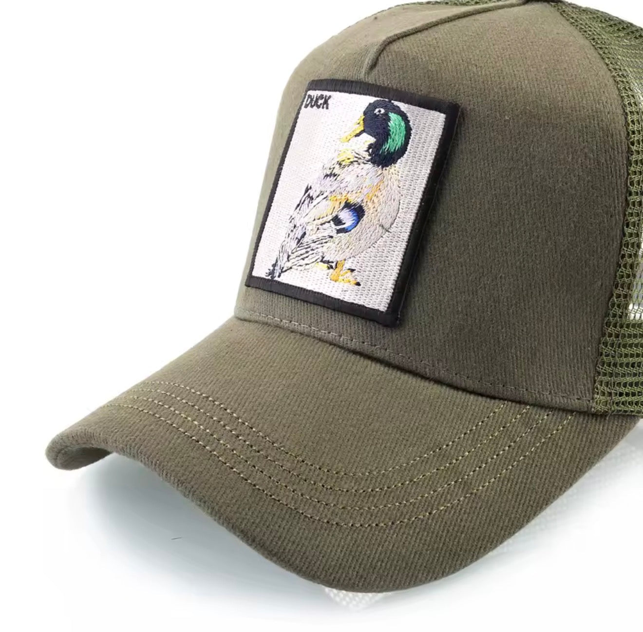 Men’s khaki green breathable hat