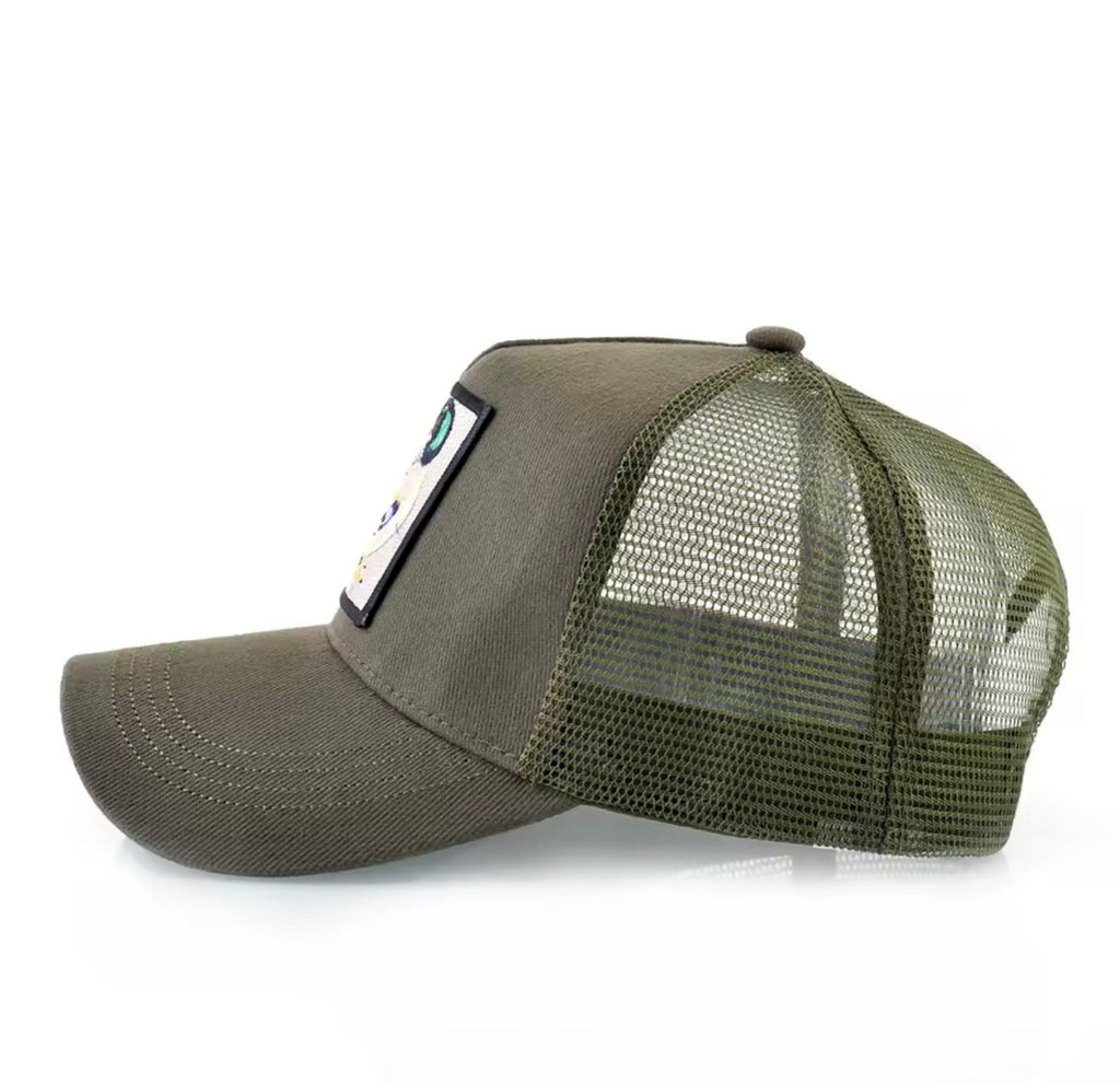 Men’s khaki green breathable hat