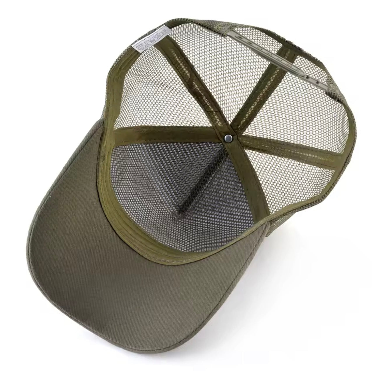 Men’s khaki green breathable hat