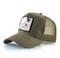 Men’s khaki green breathable hat