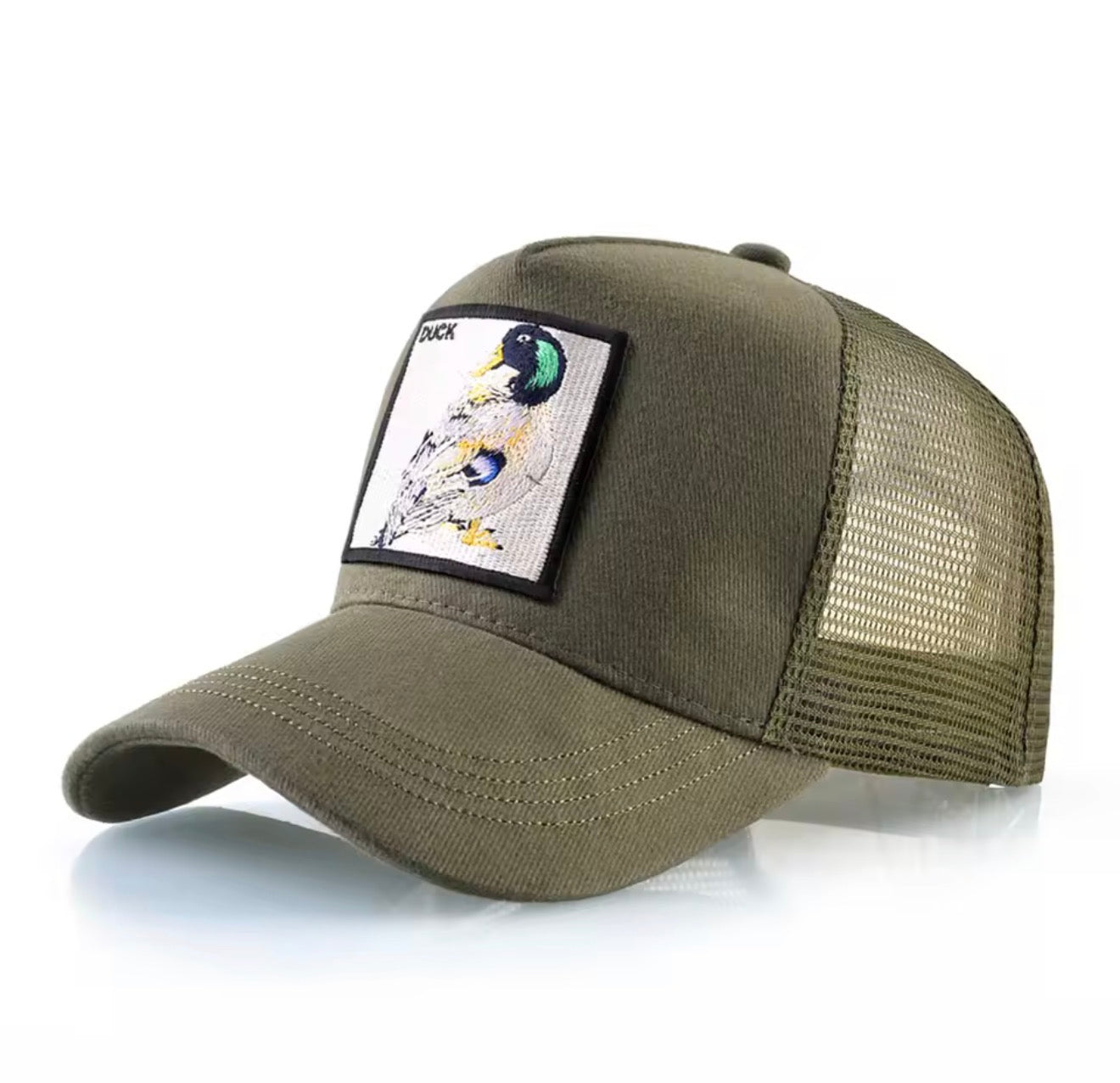 Men’s khaki green breathable hat