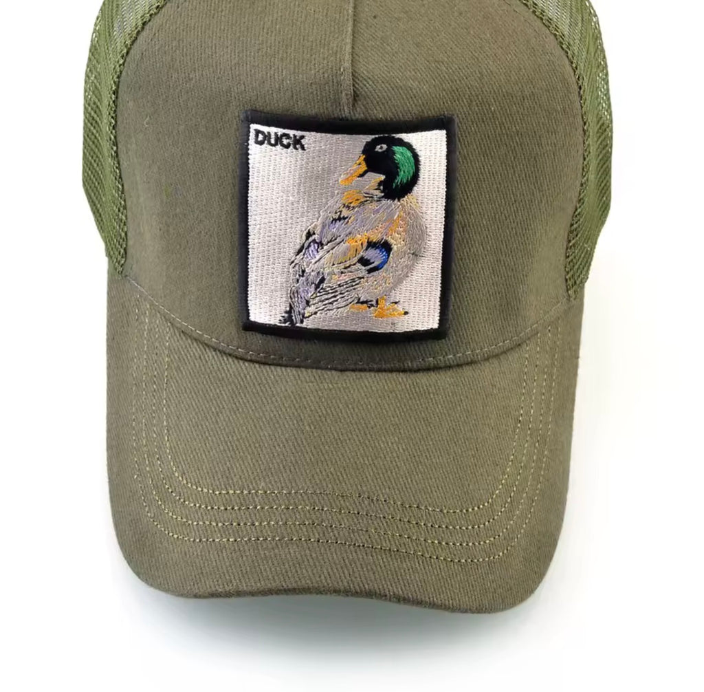 Men’s khaki green breathable hat