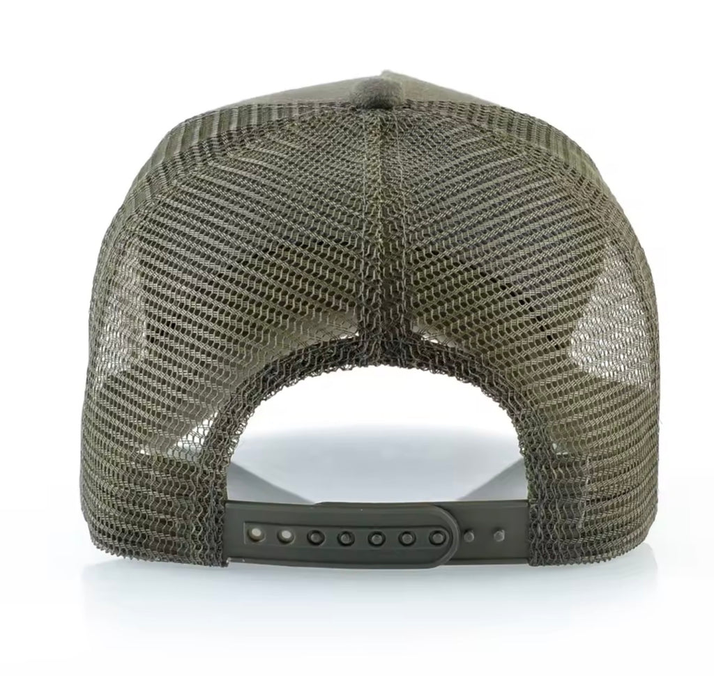 Men’s khaki green breathable hat