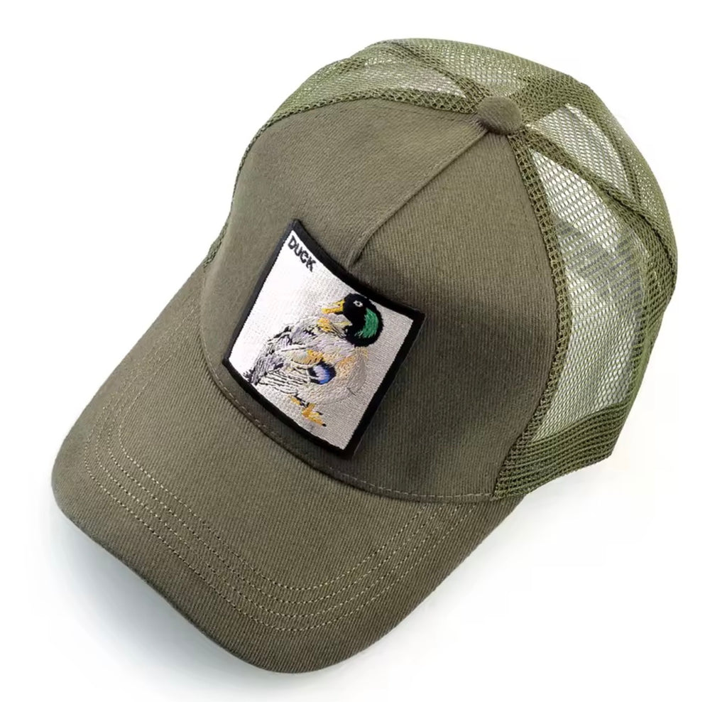 Men’s khaki green breathable hat